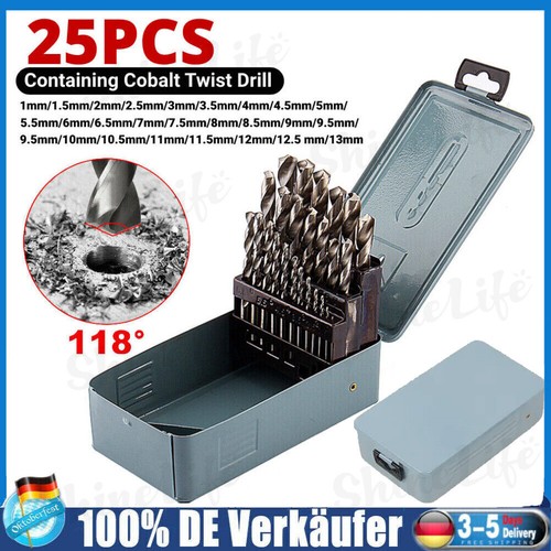 25tlg hss spiralbohrer satz - spiralbohrer,