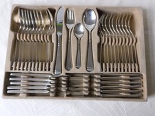 Auerhahn 90 Silber 64 teilig 12 Pers in Holzkoffer mit Einsätzen, gebr. gut erh.