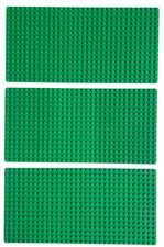 3x Lego Rasen Wiese  Platten