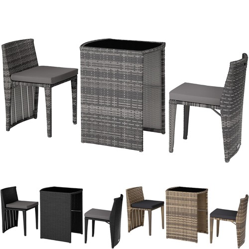 Polyrattan alu balkon bistro - polyrattan,