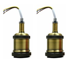 2x E27 Metall Lampenfassung