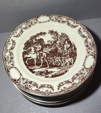 6 Kuchenteller, Jagdmotive