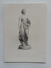 Antike Gravur Die Dame in