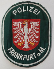 Polizei HESSEN '60er Stadtpolizei FRANKFURT am MAIN Abzeichen Patch StaPo HEMD