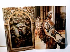 Sakrale Kunst. 2 x Alte Ansichtskarte / Postkarte farbig, ungel. Alter o. A., Mü