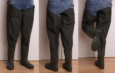 2979 grüne watstiefel, waders, gummistiefel gr 38