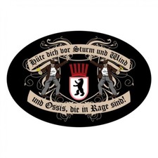 Aufkleber Wetterfest Hüte dich DDR Ostberlin 15 oder 53cm Ossi Hauptstadt  Zone