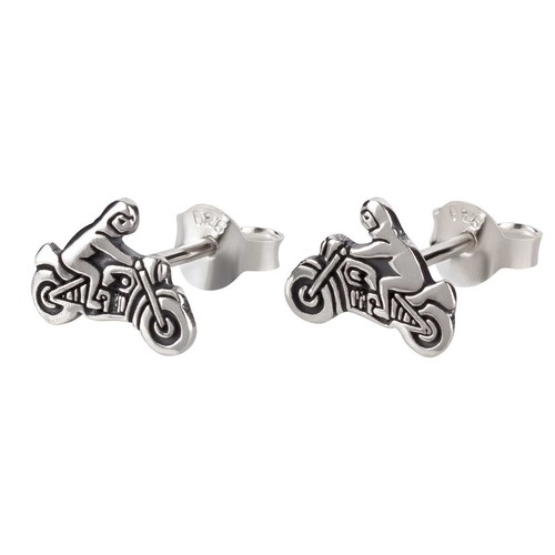 Ohrringe motorradfahrer 925 - ohrringe,