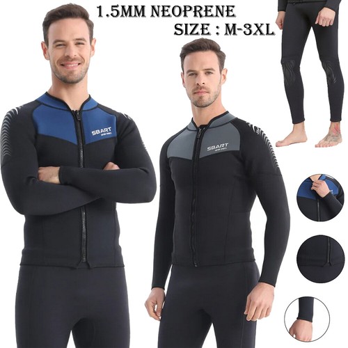 Herren 5mm neopren oberteile - herren, 1,5mm
