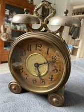 Alter Pfeilkreuz Wecker Doppelglocke Mechanisch  Old Alarm Clock