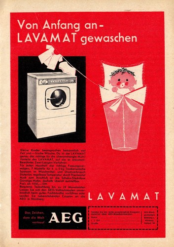 3w8334 alte reklame - von, 1960
