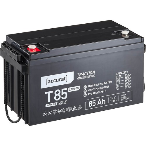Carbon batterie 12v 85ah agm - batterie,