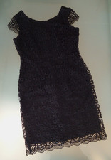 SELECTION by s.OLIVER wunderschönes schickes Damenkleid, schwarz, Gr.40, kurzarm