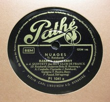 DJANGO REINHARDT QDHCDF Nuages / Les Yeux Noirs PATHE PI 1041 (38)