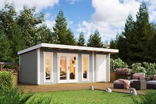 Gartenhaus Blockhaus  Pultdach