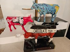 3x Stück Tier Figur Cow