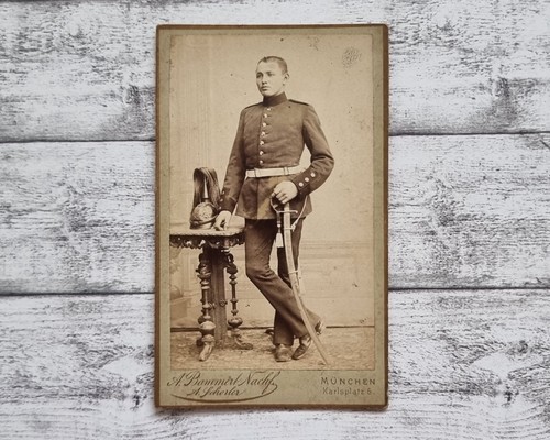 1890 cdv foto soldat - um,