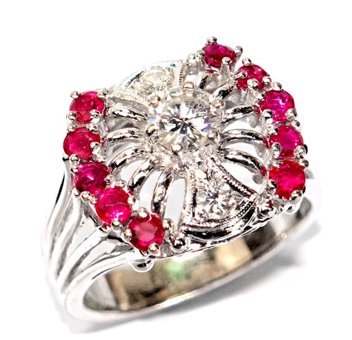 Ring gold diamant altschliff - ring,