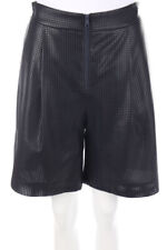 BOSS HUGO BOSS Faux Leather Shorts High Waist D 36 dark blue