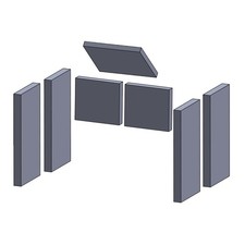 Feuerraumauskleidung Passend für Wodtke Cookie** Kamin & Ofen 7-teilig