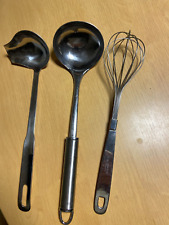 3x Küchenhelfer Edelstahl Inox Schneebesen Soßenkelle - Leifheit -Nivella