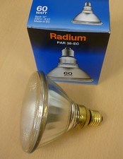 RADIUM PAR38 PAR 38 E27 Strahler Pressglaslampe Lampe 60W 80W 120W FLOOD SPOT