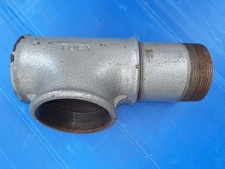 3"  T-Stück Fitting Gewindefitting T Verbinder Formstück  mit Rohrnippel, 3 Zoll