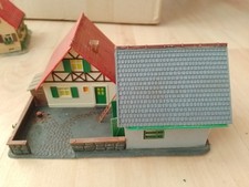 Vollmer H0 Gebäude Wohnhaus Hof mit Schuppen Stallung- Gebaut Scheune