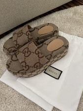 Gucci Damenpantoletten Mit Plateausohle, ungetragen, Grösse 38