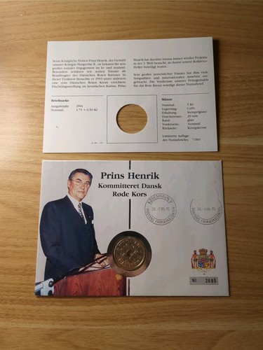 Numisbrief prins henrik - numisbrief,