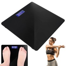 Schwarze Glas Personenwaage