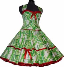 Petticoatkleid weiß schwarz