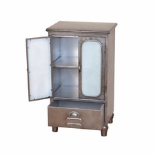 Vitrine Metall Industrie Steampunk Metallschrank Metallvitrine Industrial look