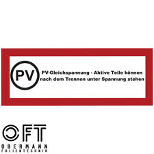 Aufkleber Photovoltaikanlage