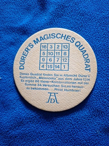 Bierdeckel dürers magisches - bierdeckel,