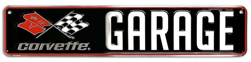 Alu schild corvette garage - alu,