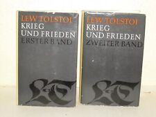 Lew Tolstoi - Krieg und Frieden - 2 Bände Gesammelte Werke - Rütten & Loening