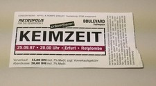 alte Keimzeit Konzertkarte vom