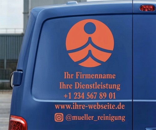 Firmenwerbung heckscheibe - firmenwerbung,