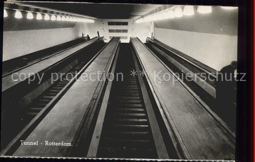 Rotterdam tunnel rolltreppe - rotterdam,
