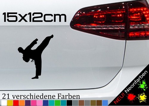 Taekwondo aufkleber kämpfer - aufkleber,