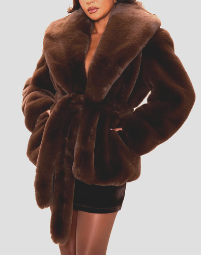 Glam jacke kunstpelz - ***,