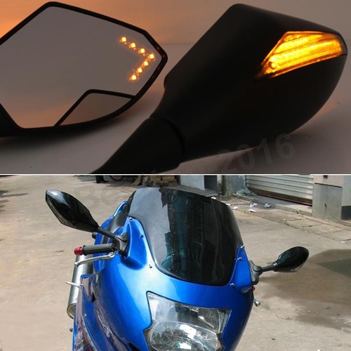 Motorradspiegel mit led - mit,