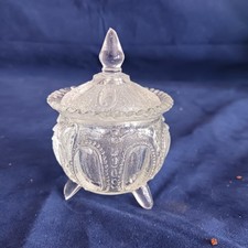 Kleine antike pressglas dose - antike,