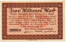 (164) - Chemnitz - Moll-Werke A.-G., 2 Mio Mk 20.8.1923