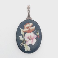 Antikschmuck 935 Silber Blume