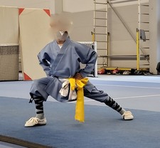 Shaolin Kung Fu Robe Blau -