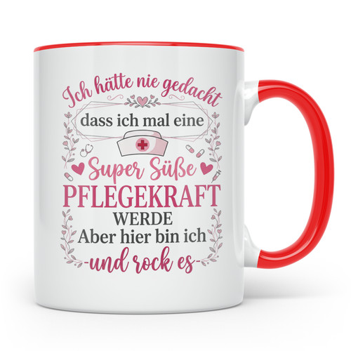 Pflegekraft tasse mit spruch - pflegekraft,