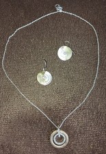 Perlkönig Kette + Ohrringe bicolor