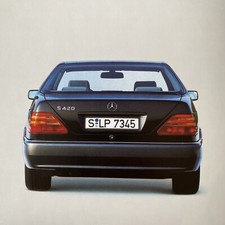 Mercedes Benz SEC Prospekt S Klasse Coupé Brochure 420 500 600 V12 C140 1995 140